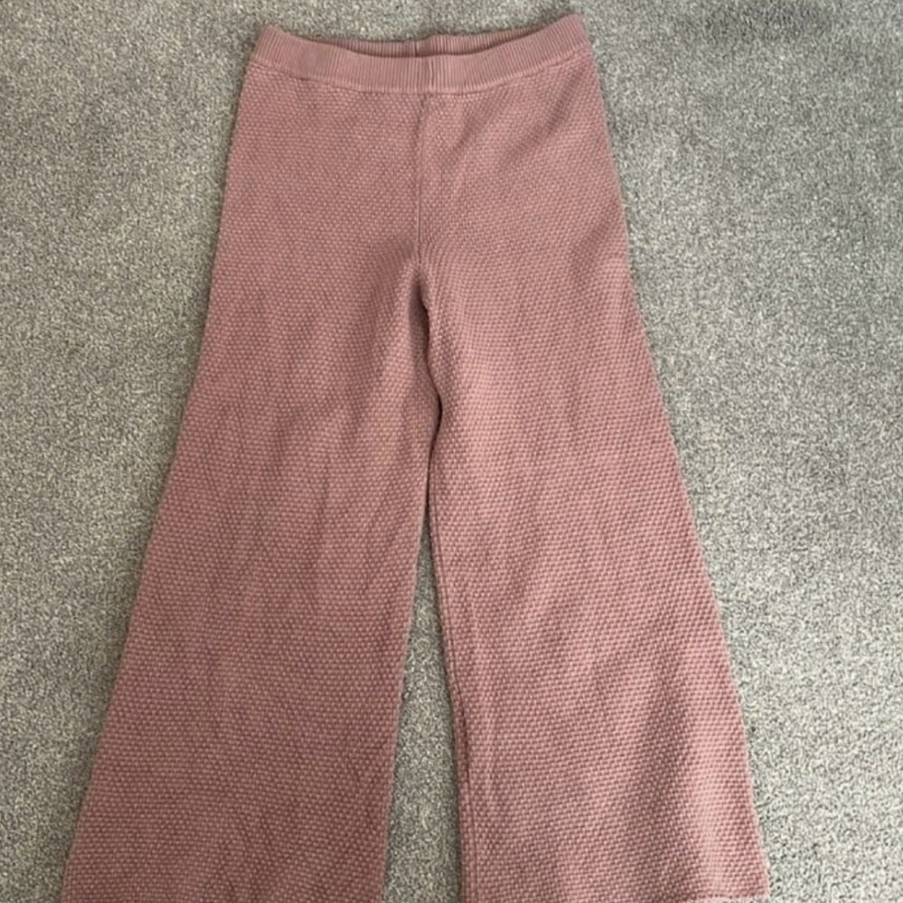 FP Movement by Free People Textured Boot Cut Pants in Mauve